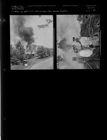 Fire at Junk Yard across River (2 Negatives) (May 31, 1954) [Sleeve 45, Folder b, Box 4]